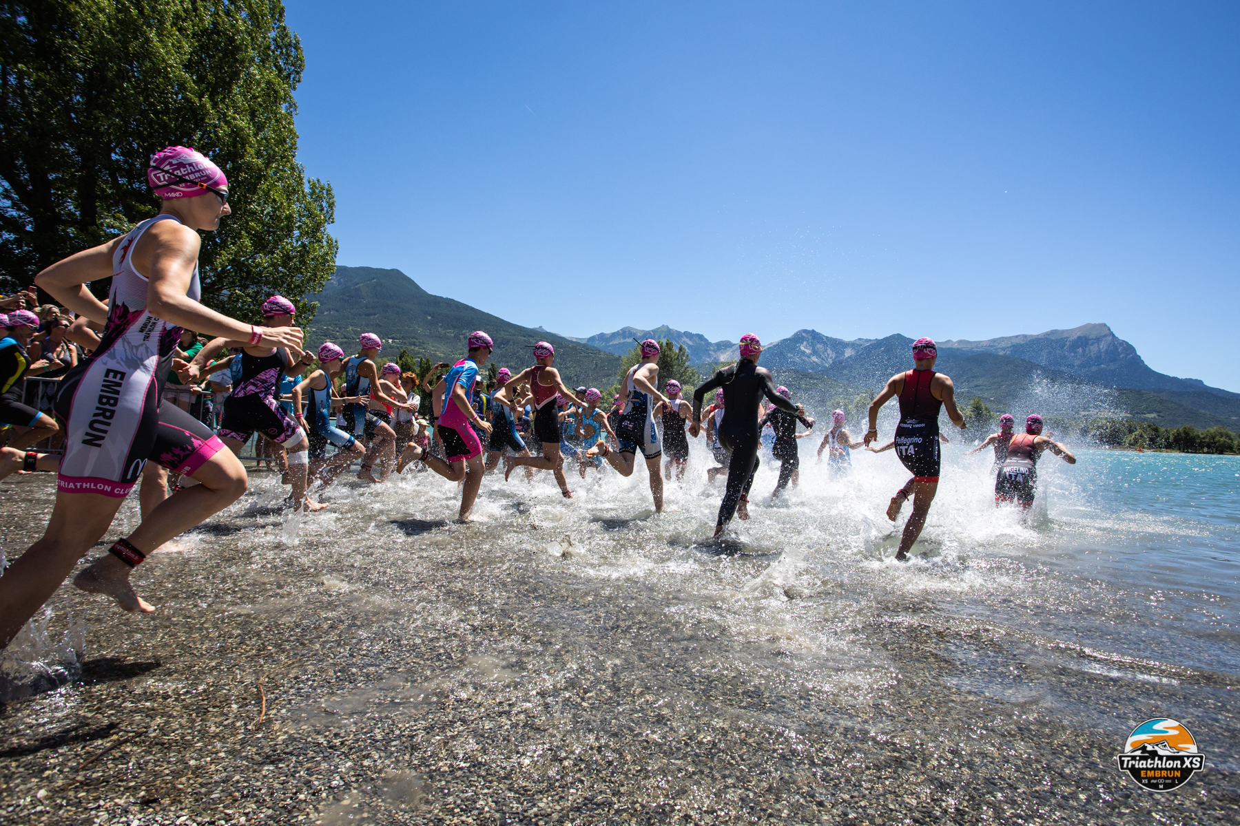 Départ natation - Triathlon XS - Embrun Triathlon